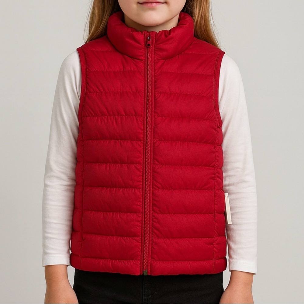 Amazon Essentials Kids Puffer Vest Red Size S (6–7) New with Tag(C35)✨✨